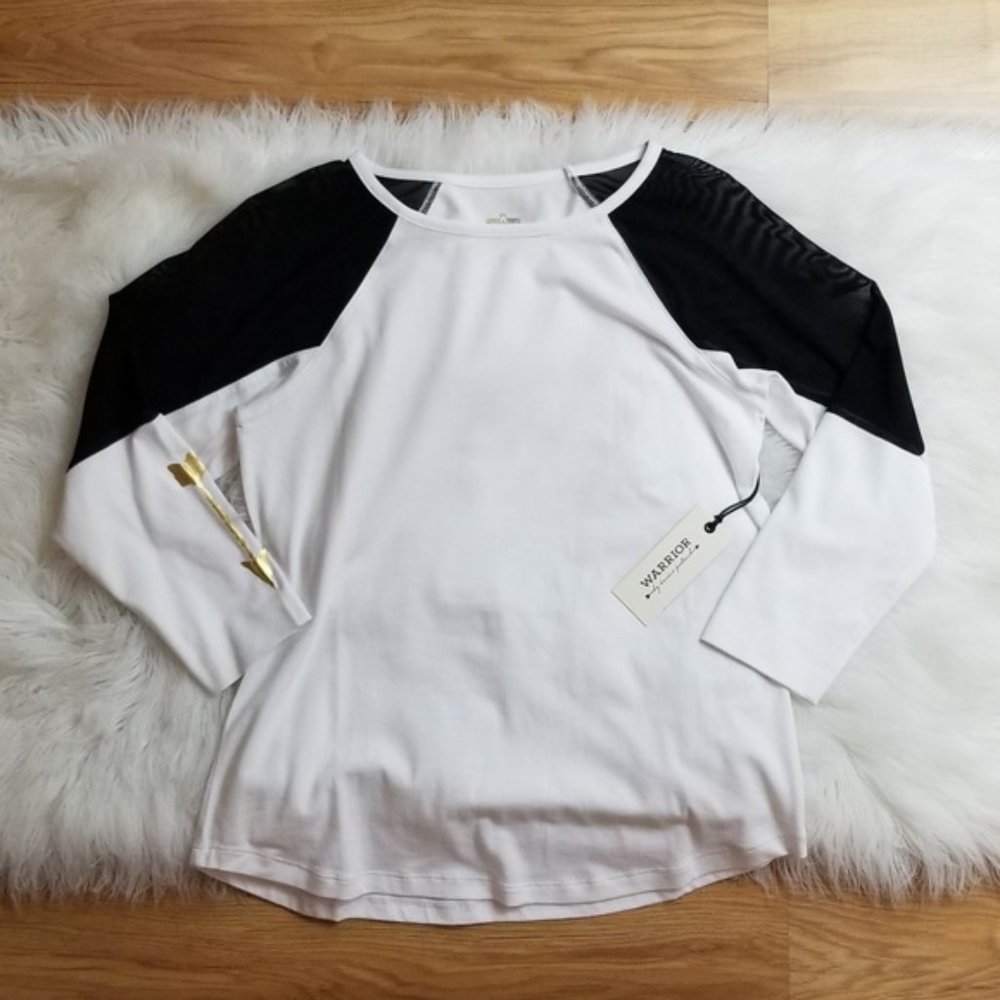 💎NWT $59 Warrior by Danica Patrick Mesh Top - Picture 3 of 7